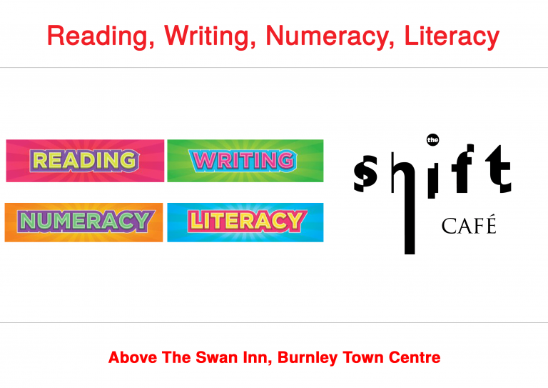 Reading Writing Numeracy and Literacy The Shift Café The Swan Inn